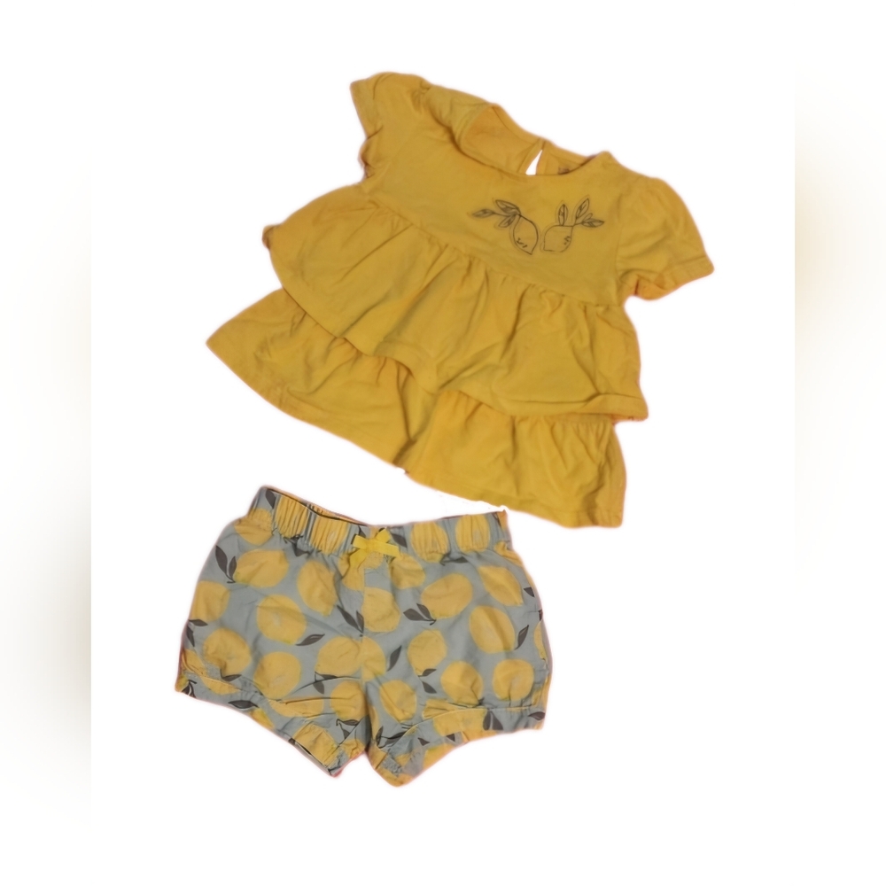 CARTER'S Girl's 2 Piece Outfit with Lemons - Size 3T